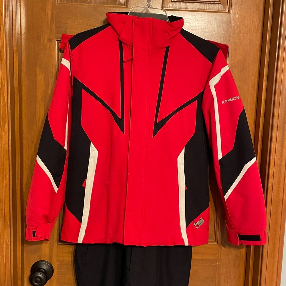 Boys 12 Karbon ski/snow set- jacket and pants in EUC